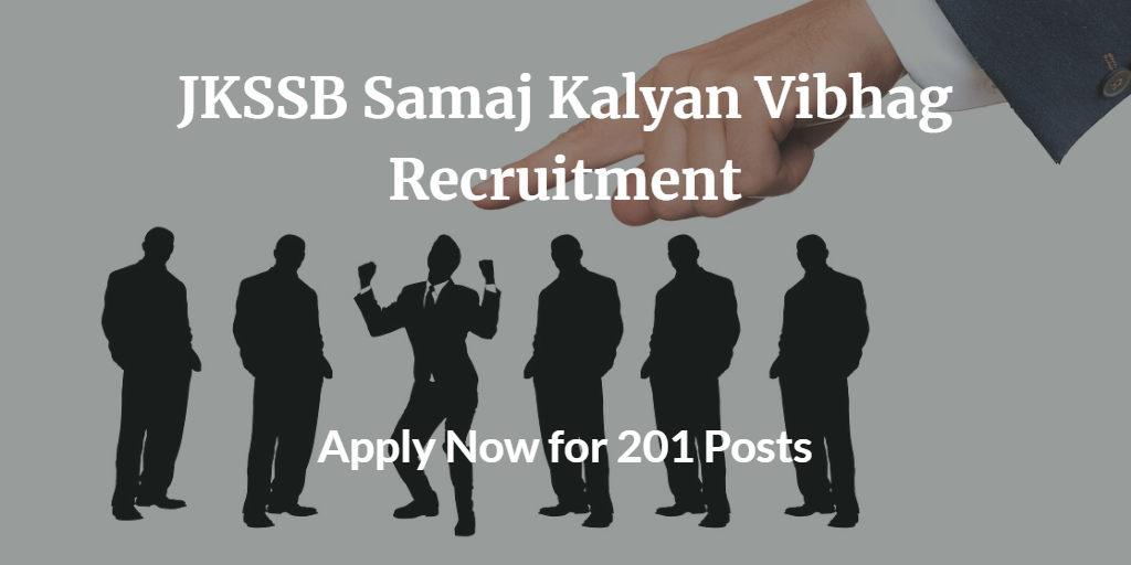 JKSSB Samaj Kalyan Vibhag Recruitment